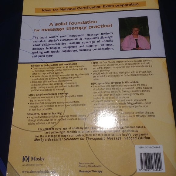Fundamentals of Therapeutic massage by Sandy Fritz MOBY - Picture 5 of 8